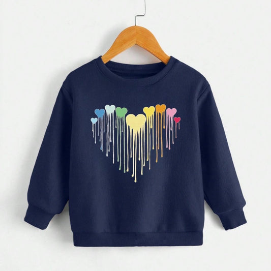 NAVY BLUE COLOURFUL HEARTS