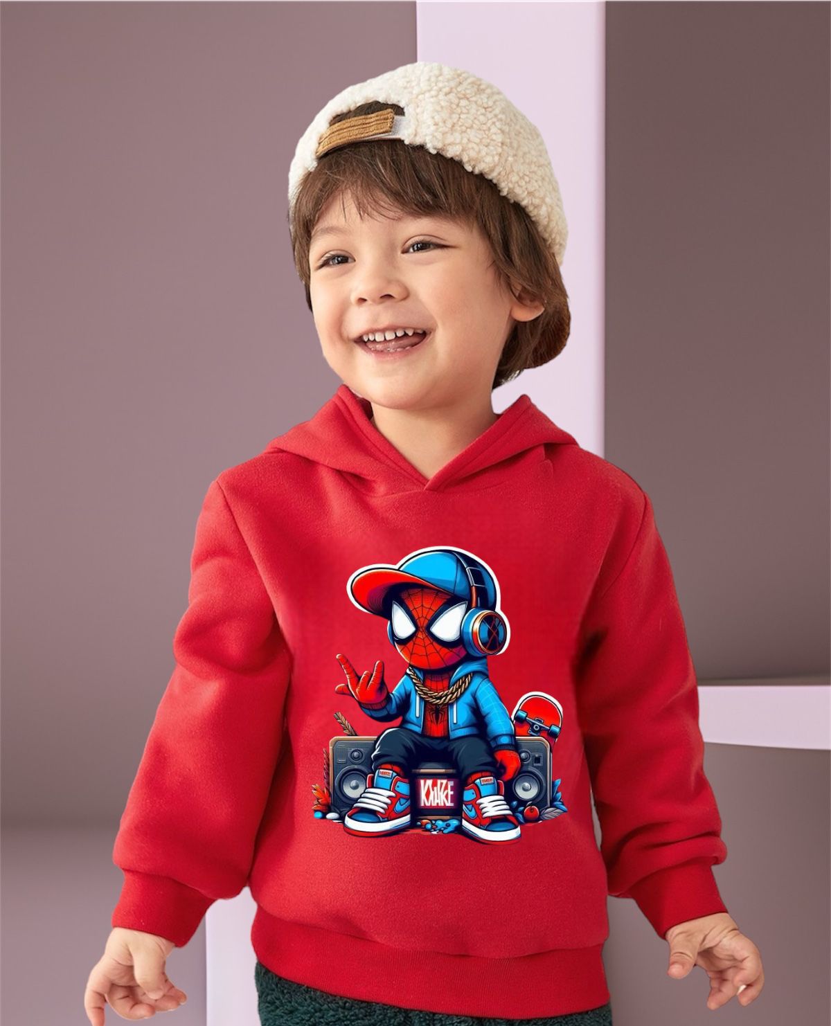 SPIDERMAN FLEECE HOODIE