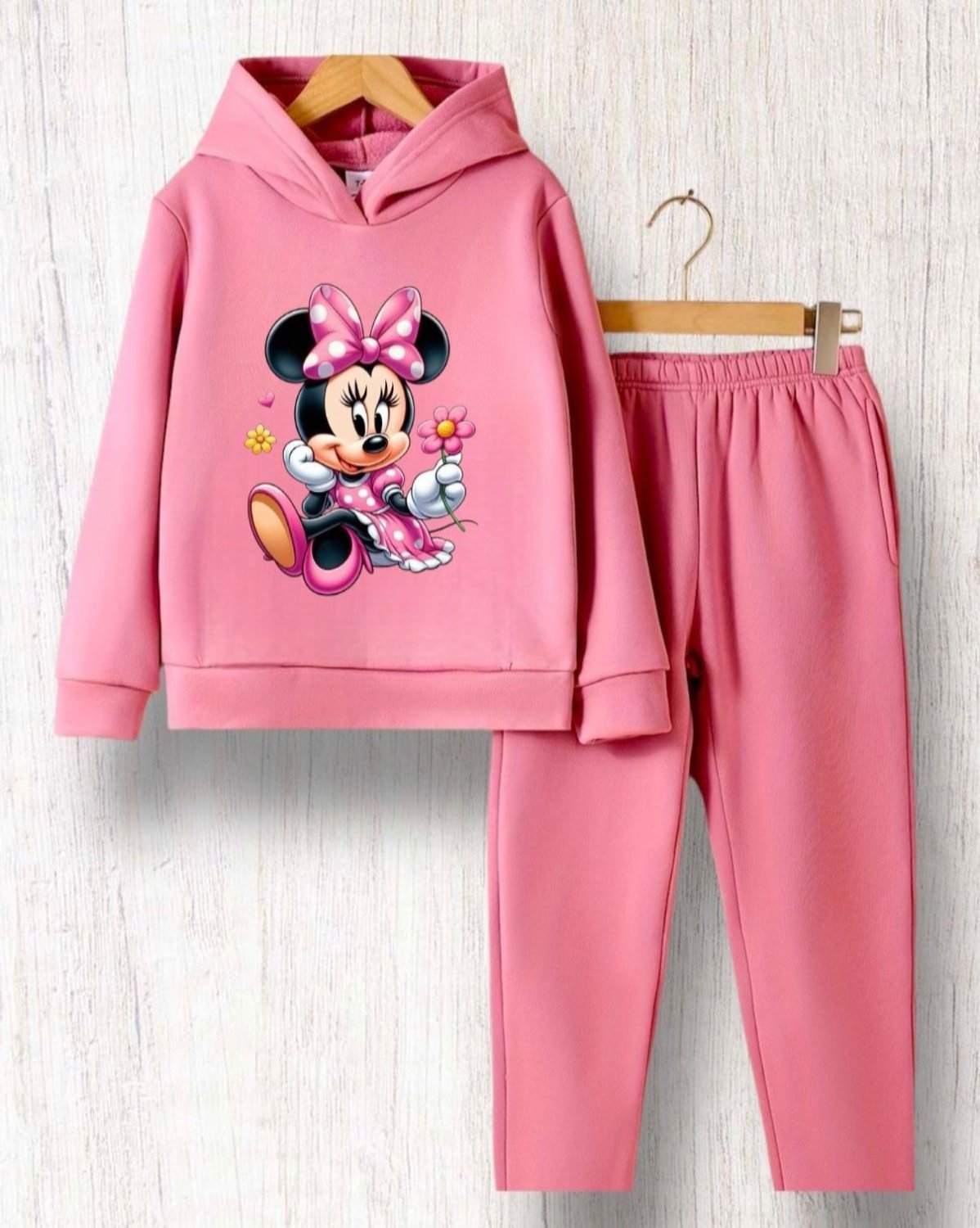 MINNIE MOUSE TEA PINK FLEECE TRACKSUIT