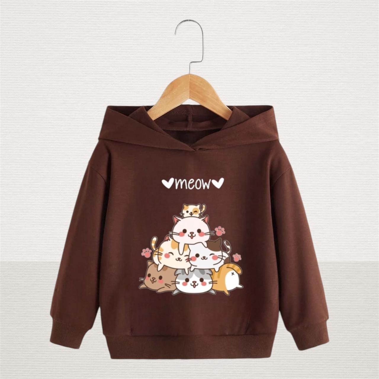 MEOW CATS FLEECE HOODIE