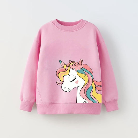 PINK UNICOEN FLEECE SWEATSHIRT